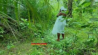 I Made Her Cum Twice Loudly In The Bush With My Big Cock Porn