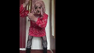bisexual crossdresser says, 'i love piss so much, let me swallow yours straight from your bladder.'