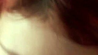 Glassed-up Karla Rose kneels for pov blowjob on wrapped cock