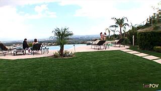 Blonde With Pierced Nipples Lets Her Lesbian Friend Look At Them And Soon They Start Doing Sixty Nine