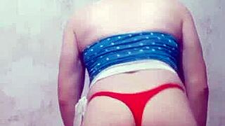 Carolcross says, 'Watch me twerk in my thong panties.'