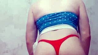 Carolcross says, 'Watch me twerk in my thong panties.'