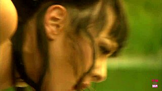 i saw this lovely couple bangin outdoors on the lake in a small boat, it was so excitin