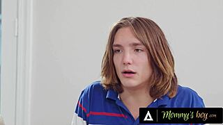 Teen feels intense desire creampieing stepmom Rachael Cavalli while stepdad watches