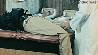 This crazy woman is locked in a cell, only released for her pussy's use