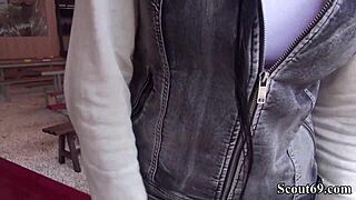 german scout interviews teen 18+ tata lilashi outdoors