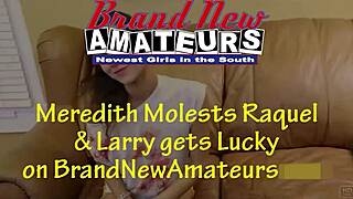 horny cuties raquel and meredith suck and ride cock