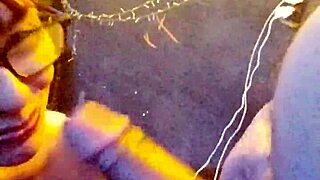 submissive girl deeply swallows cock and balls with pure joy