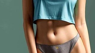 Blindfolded Russian Models Wear Lingerie And Underwear For Shoot