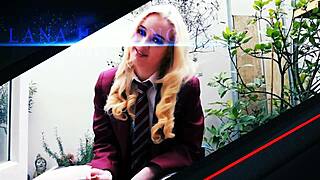 Naughty teen gets spanked.