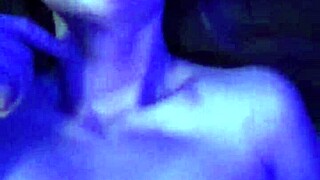 submissive girl deeply swallows cock and balls with pure joy