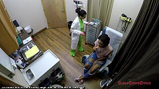 Jackies Banes Gets Gyno Exam By Nurse Lilith Rose On Hidden Cam