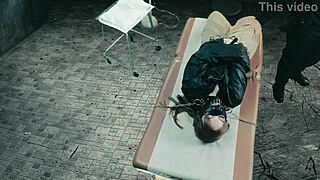 This crazy woman is locked in a cell, only released for her pussy's use