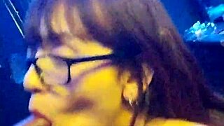 submissive girl deeply swallows cock and balls with pure joy