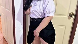 Her Caught Me Masturbating In Her Sofa - Student