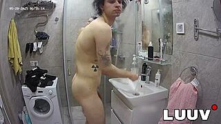 Luuv the webcam couple shares their real amateur shower routine for their reality show