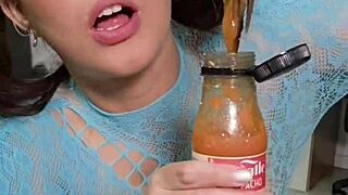 Playing With Junk Food In My Mouth And Hair!