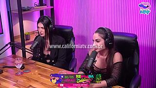 The brunette woman sucked the young girl's small tits in a delicious, specific manner during their intimate encounter