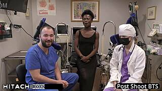 Freshman receives mandatory Hitachi orgasm from doctor in Tampa - Rina Arem.