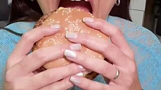 Playing With Junk Food In My Mouth And Hair!