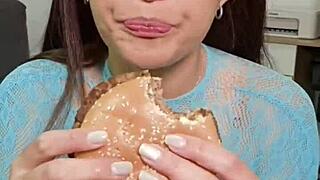 Playing With Junk Food In My Mouth And Hair!