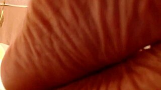 Foot ignore while smoking cigarette no panties