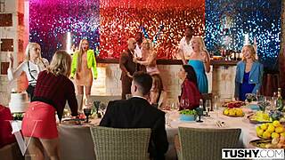 stunning bride experiences anal for the first time at hotel