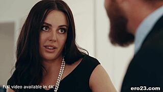 Whitney Wright's body spins in lucky guy's passionate embrace