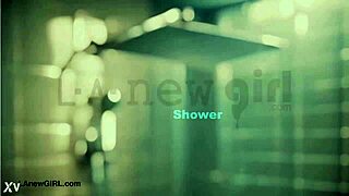 Elegant tall brunette took a SHOWER! What a sight!