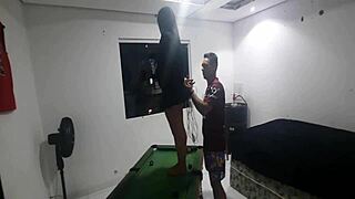 Muscular Indian destroyer tied up Miia Thalia in cabin. Did he fuck her hard?