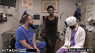 Freshman receives mandatory Hitachi orgasm from doctor in Tampa - Rina Arem.