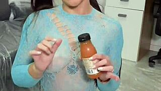 Playing With Junk Food In My Mouth And Hair!