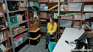 big tits teen spreads legs gets rammed on office desk like spreadeagle