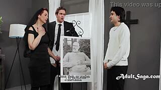 Gilf Widow And Young Organizer At Funeral