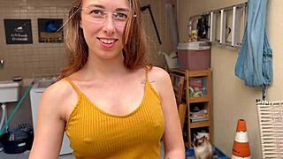 does my sister-in-law love sucking my cock? she devours it in this intense homemade scene