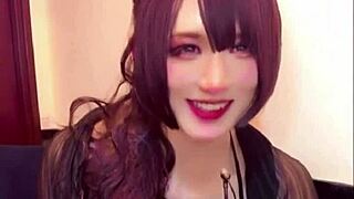 i feel so aroused watching this japanese ladyboy masturbate on stream