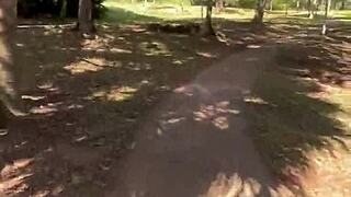 Big Ass Latina BBW Couple's Outdoor Park Fuck with Monster Cock Turns Wild!