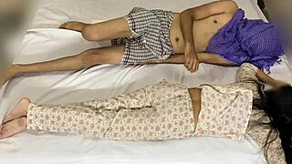 Mother-in-law and I shared the bed together all night.