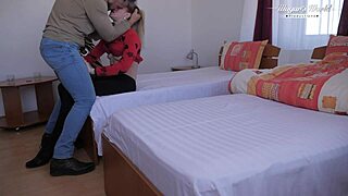 behind the scenes of amateur babe loves to be fucked... i mean, i love fucking her hard