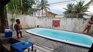 Famous honeymoon on Brazilian beach with Zezinho and Paty