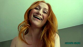 Scarlet Teases with Deepthroat and Cumshot at the Cutie Pad