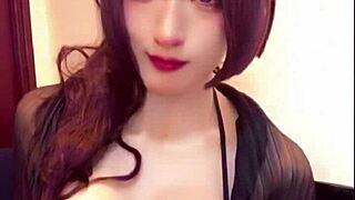 i feel so aroused watching this japanese ladyboy masturbate on stream