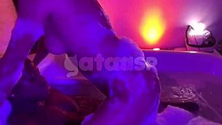 Hotwife Latina Takes Big Black Cock Bareback In Bathtub