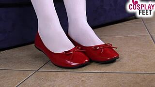 Hot Nurse In White Stockings Teases With Her Feet And Toes