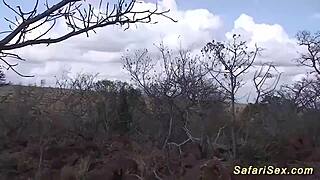 Big Tit African Milf Rough Outdoor Fucked 😈💦