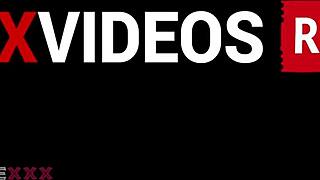 Attractive busty ebony girl shows her body