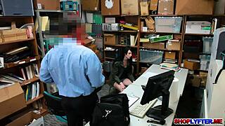 alex harper gets fucked in the office after shoplifting