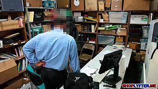 alex harper gets fucked in the office after shoplifting