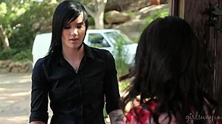 Shyla Jennings And Nikki Hearts Lesbian Adventure With Pussy Licking