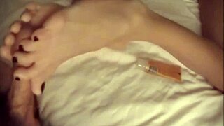 erin duval gives a hidden footjob in candid toes scene